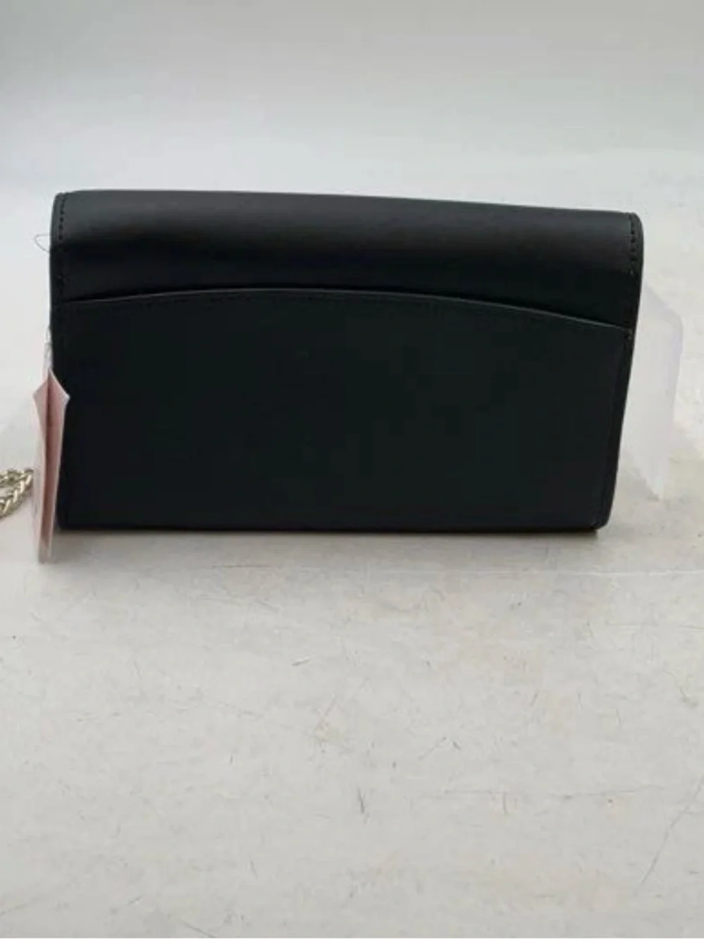 kate spade Black Scalloped Leather Crossbody with Gold Chain